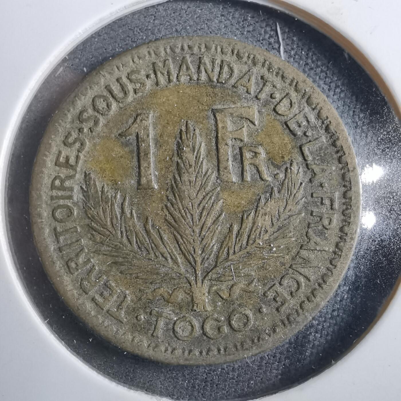 沼泽如烟--第902场 法属多哥1924年1法郎