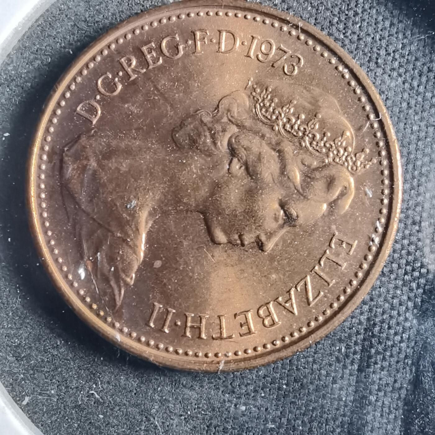 沼泽如烟--第902场 英国1973年1便士