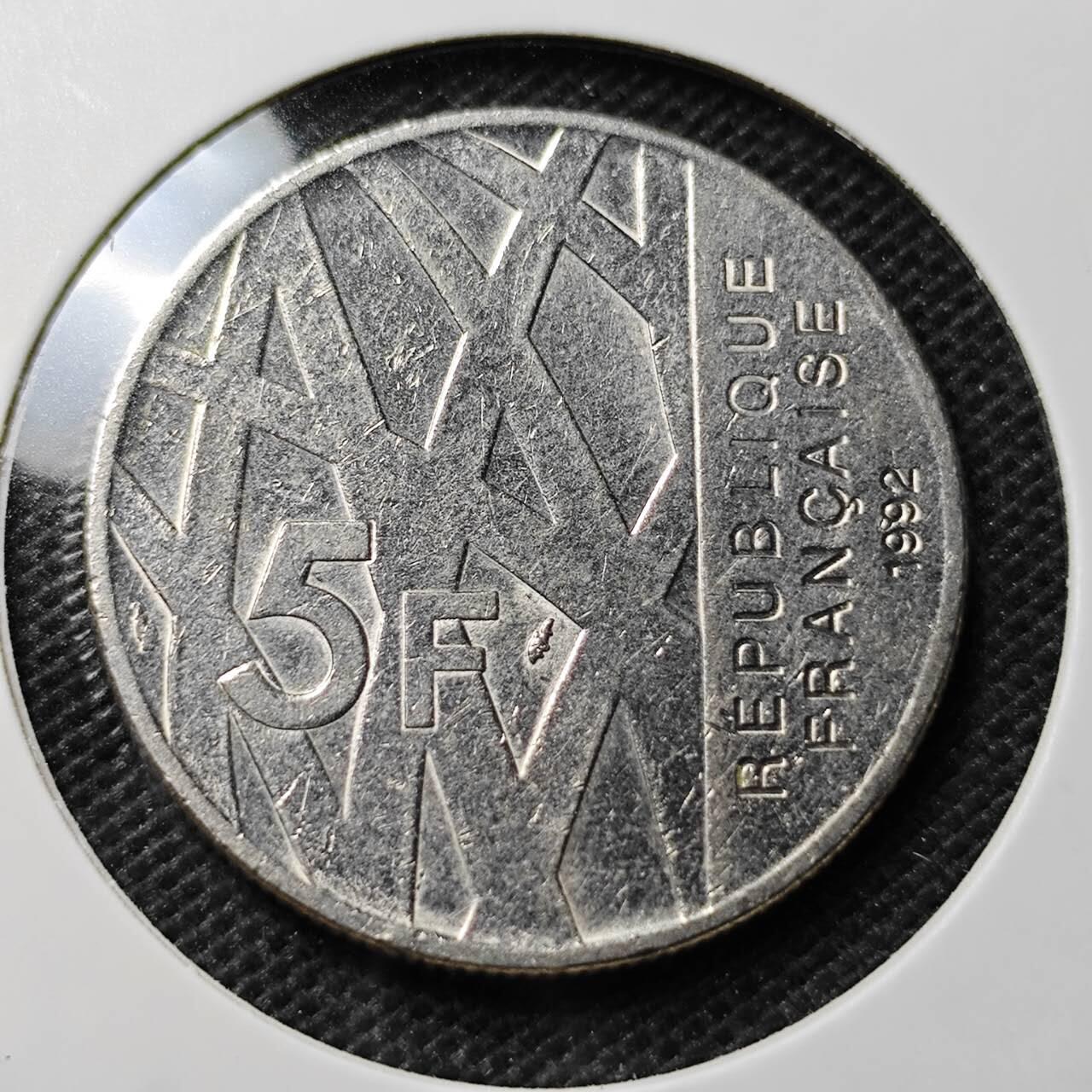 KK钱币收藏小铺  第369场  2月预留时间 周末发货  法国5法郎纪念币