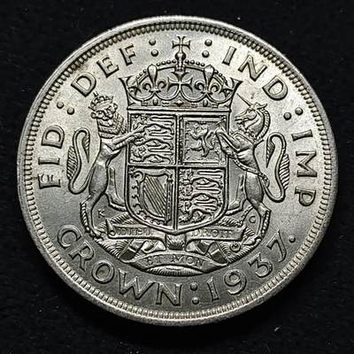 【全场包邮】纯粹捡漏拍477场（免费代拍第14场）调整中 - 英国1937年1克朗乔治六世加冕纪念大银币