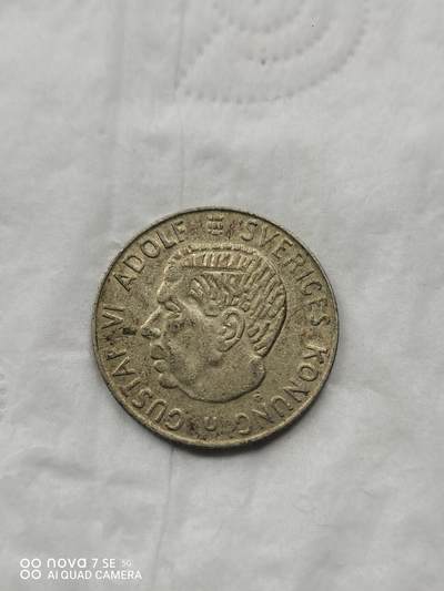 外国银币 - 66年瑞典1克郎银币