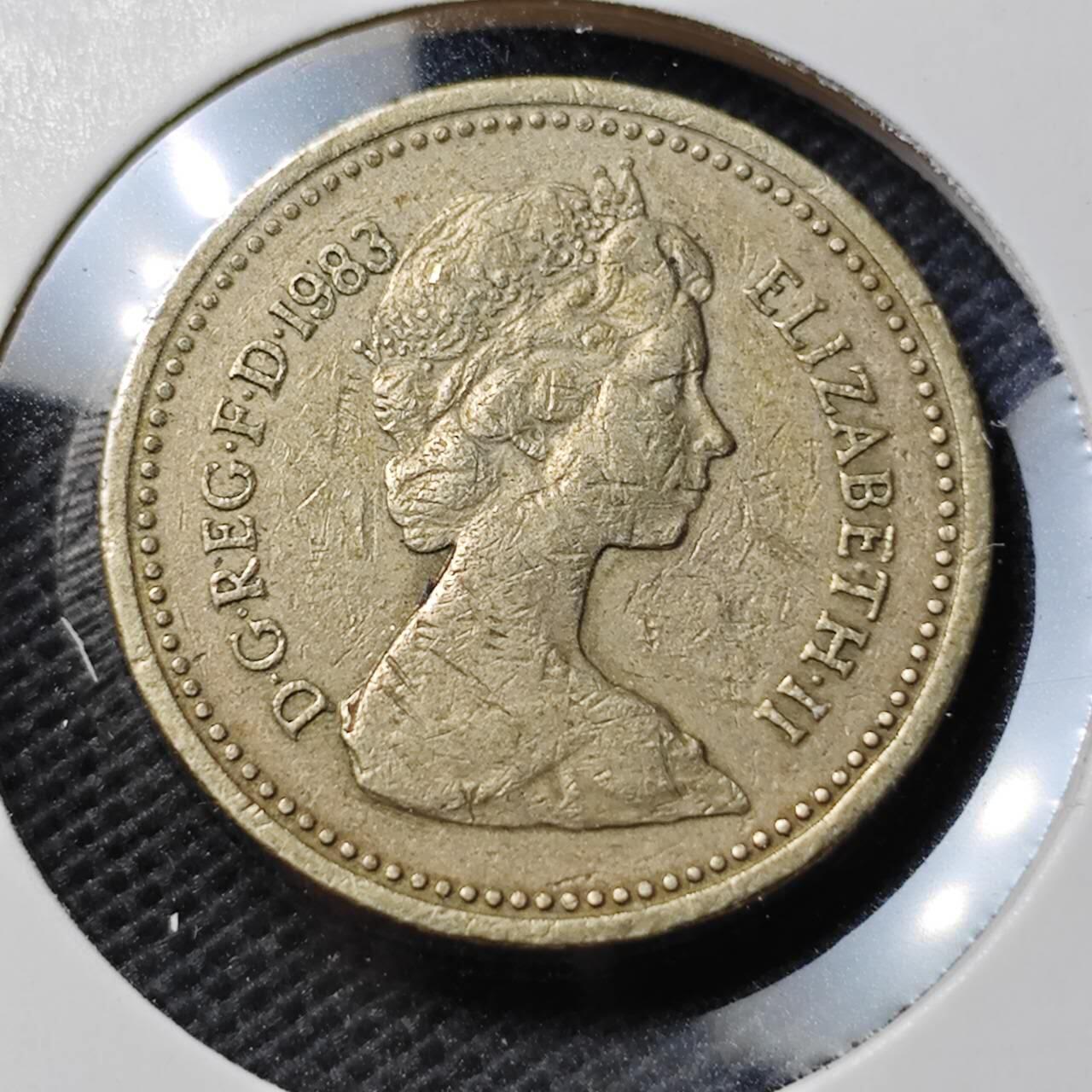 KK钱币收藏小铺  第369场  2月预留时间 周末发货  英国1镑