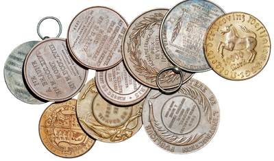 中新泰星2025年秋拍 钱币纪念章专场 - 19世纪早期外国币型章一组十枚
