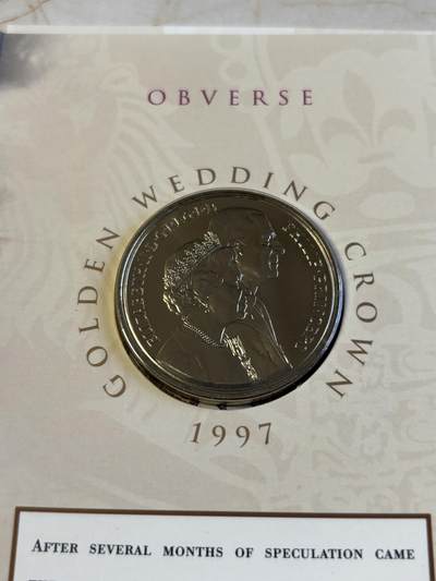 第181期拍卖 - 英国1997年女王金婚5镑克朗型纪念币册装