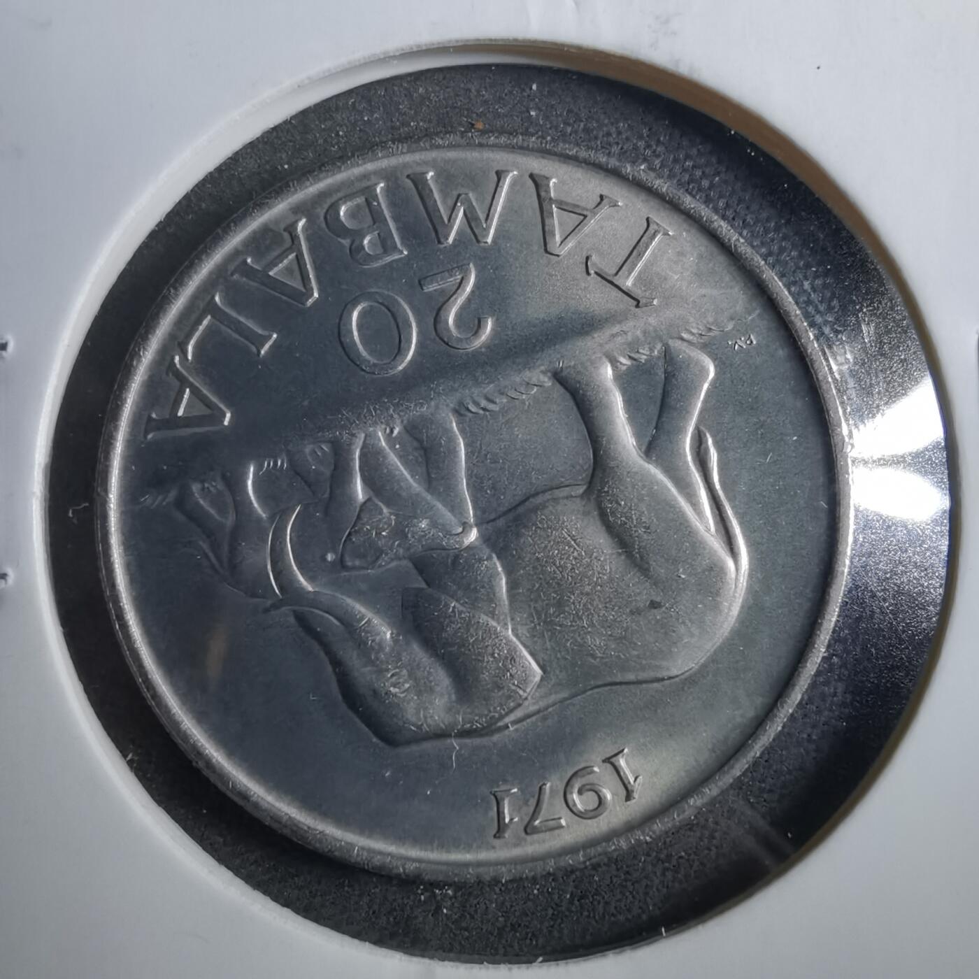 沼泽如烟--第902场 马拉维1971年20坦巴拉