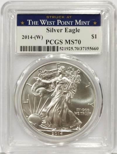 博洋堂世界钱币拍卖第146期（全场包邮） - PCGS MS70 美国2014年鹰洋自由行走女神1美元银币，冠军分。