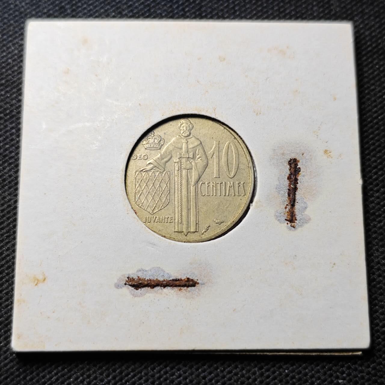 KK钱币收藏小铺  第369场  2月预留时间 周末发货  摩纳哥10分