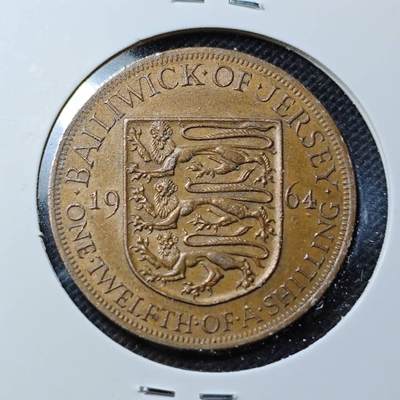 KK钱币收藏小铺  第369场  2月预留时间 周末发货 -  1964泽西1/12先令铜币