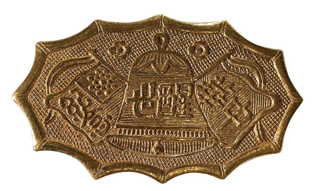 中新泰星2025年秋拍 徽章 纪念章及金银器专场 中华民国醒世双旗金质胸针一枚