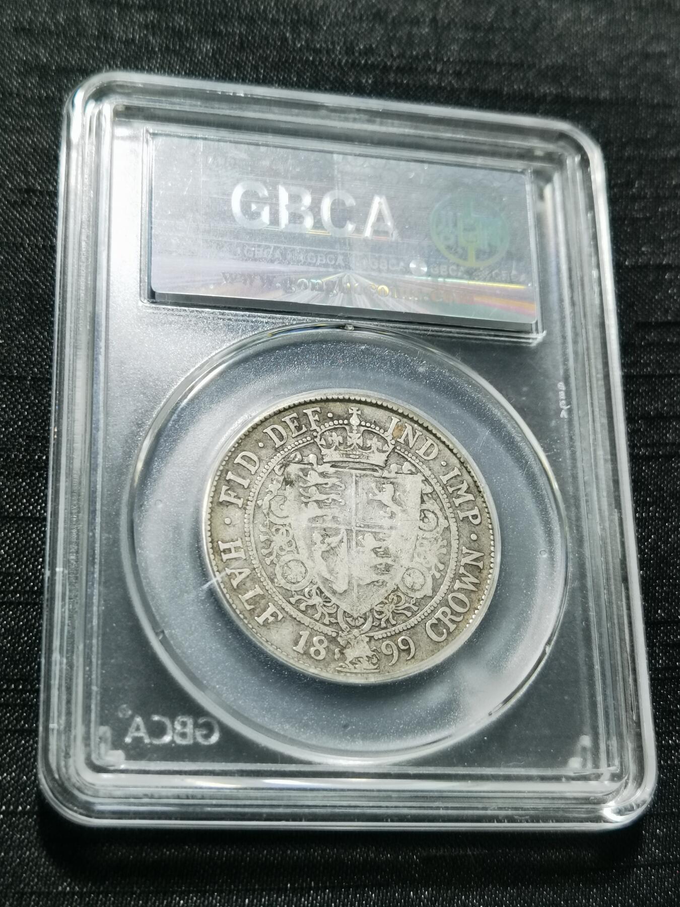 天下钱庄专场欢迎参拍 英国维多利亚披纱半克朗银币