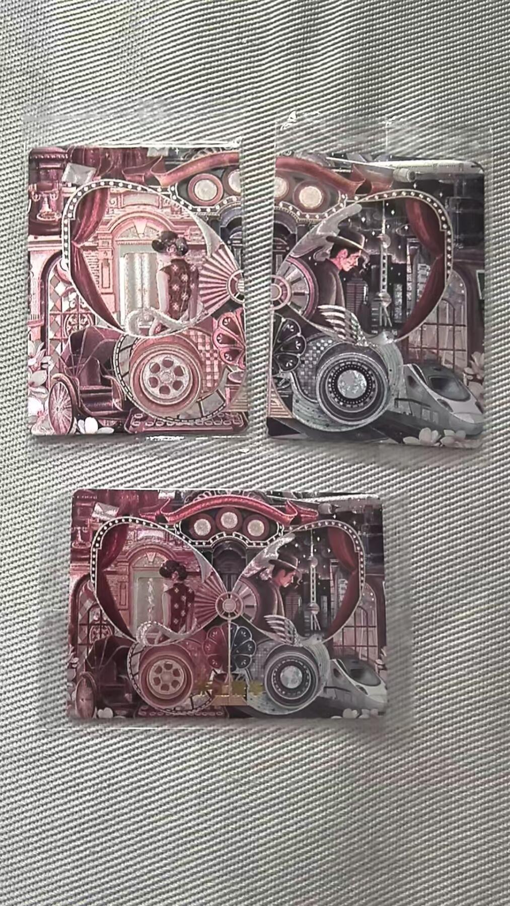 龙虎卡牌第六三场 （无佣金，周六结拍，欢迎送拍） 【原膜】粗闪3张 可可瑞听 沪上繁华一套（双拼+横版全景）