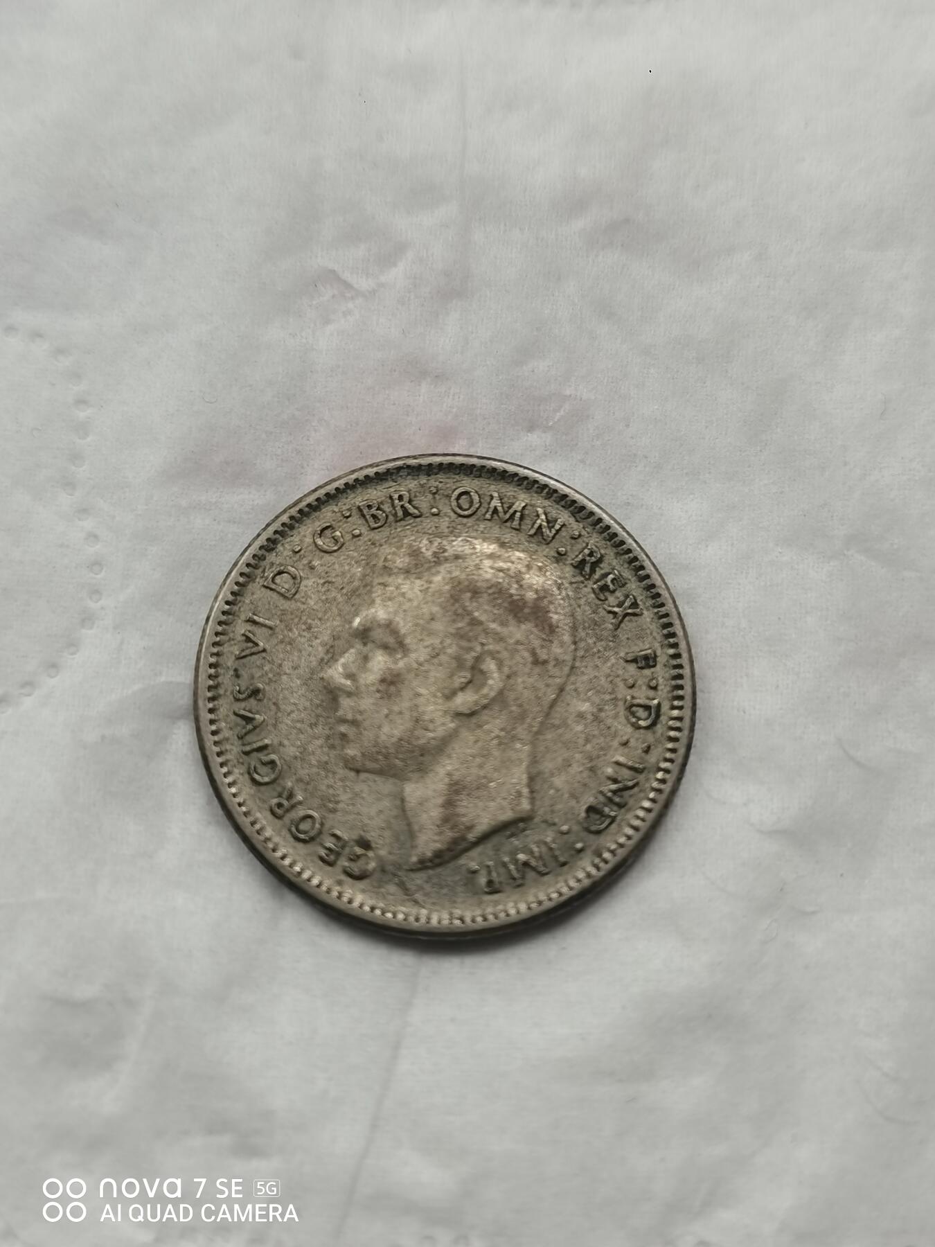 外国银币 46年澳大利亚1先令银币