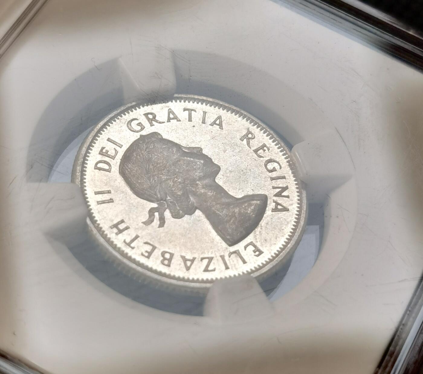 甄臻铺-世界币章拍卖（第39期）送拍享返佣金等优惠多多 NGC-PL65  加拿大25分麋鹿银币