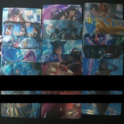 花开卡拍第47期（11月16号周日截拍，品控勿拍!!!拍品不寄存，运费5元，自制卡难免瑕疵，可能存在轻微撞角爆边等出厂瑕疵，品控介意勿拍！） - 燎原 Sakimi同人 彩闪15张