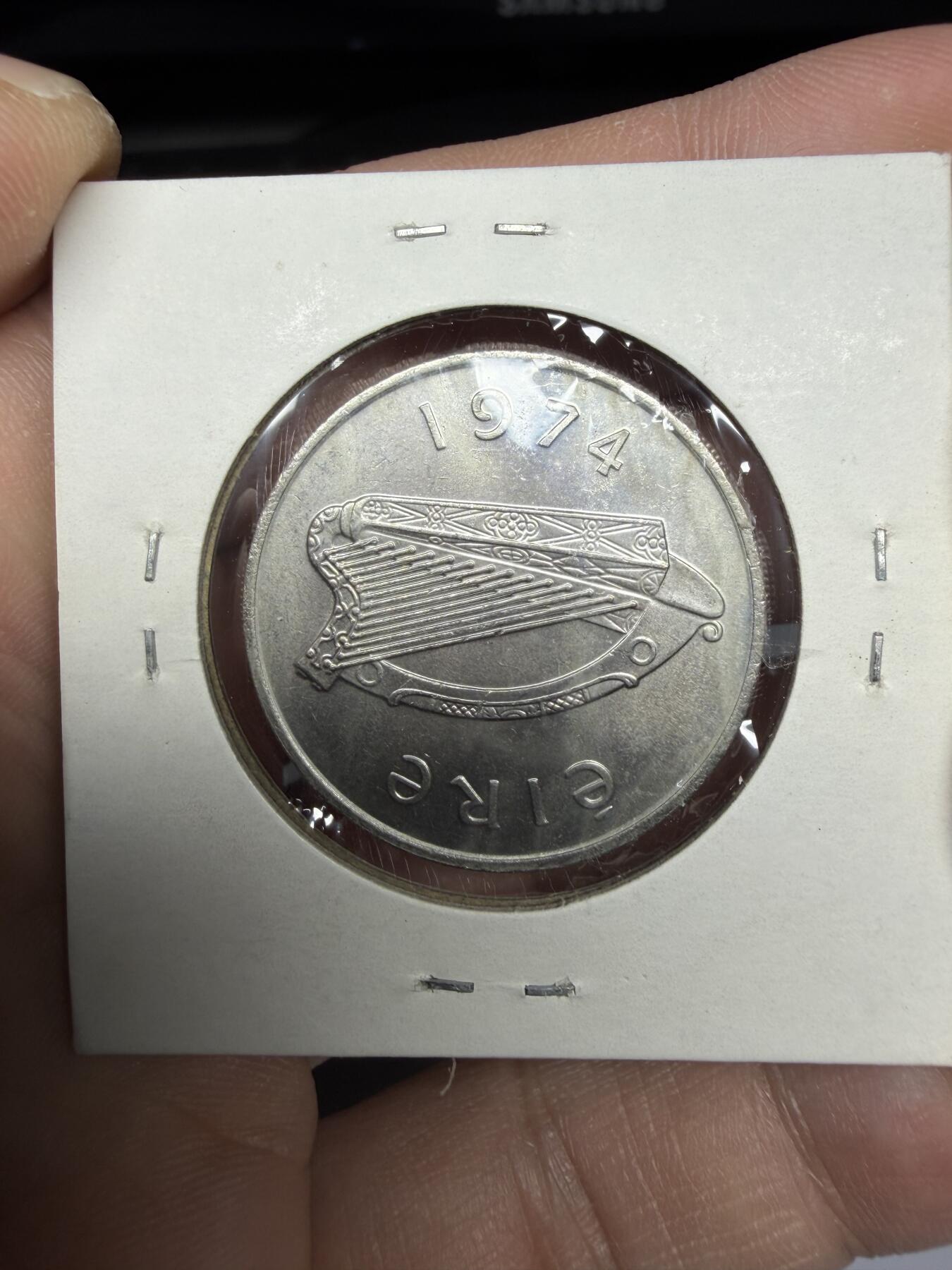 2025年集古藏今外币拍卖第十期-第6场—（总第286拍），可以寄存60天，满160元包邮。 1974年爱尔兰10便士