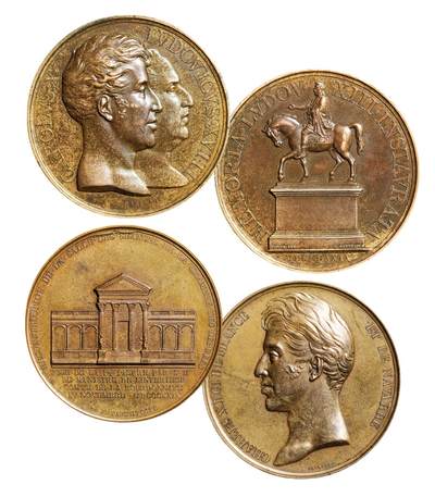 中新泰星2025年秋拍 钱币纪念章专场 - 19世纪早期法国铜章两枚一组