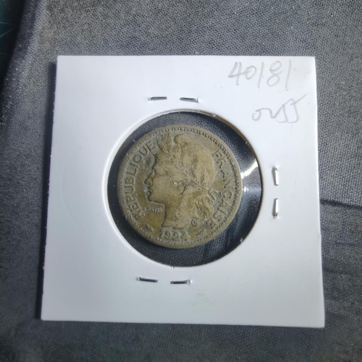 沼泽如烟--第902场 法属多哥1924年1法郎