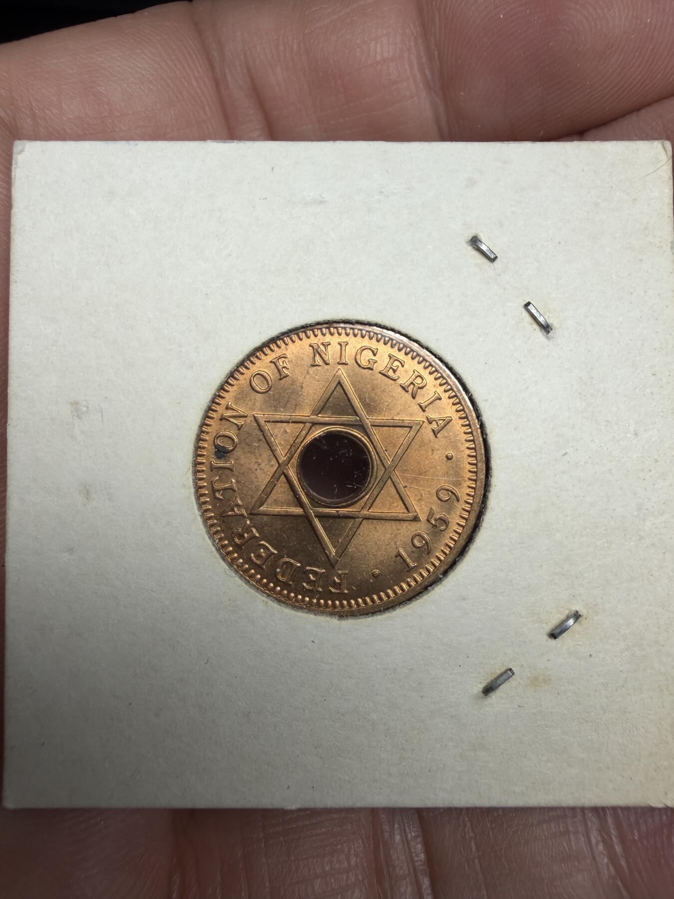 2025年集古藏今外币拍卖第十期-第6场—（总第286拍），可以寄存60天，满160元包邮。 1959年英属尼日利亚1/2便士