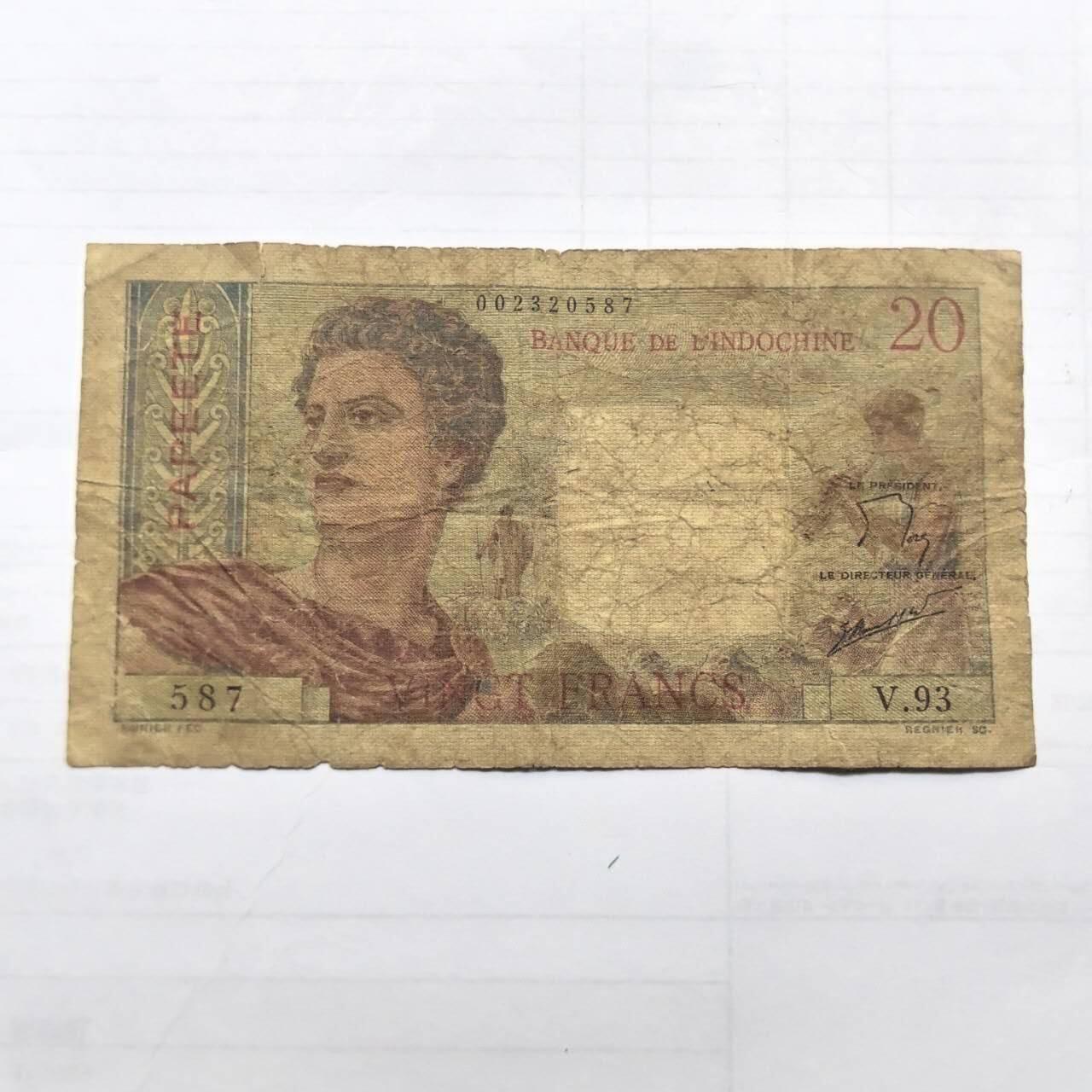 各国外币第99期 品种好部分全新 法属新喀里多尼亚20法郎