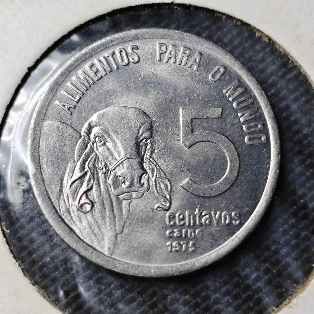 KK钱币收藏小铺  第369场  2月预留时间 周末发货  1975巴西5分农粮纪念币 好品