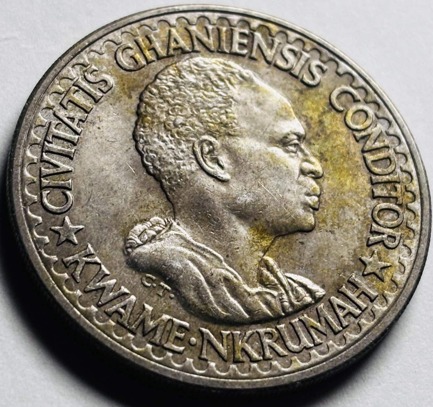 文馨钱币收藏第 281 场，【 长期接收代拍品】银元，银币，套币，纸币专场（本场截拍后休息三天，19 号发货） 稀少极美品 1965 年加纳比赛瓦，独年份