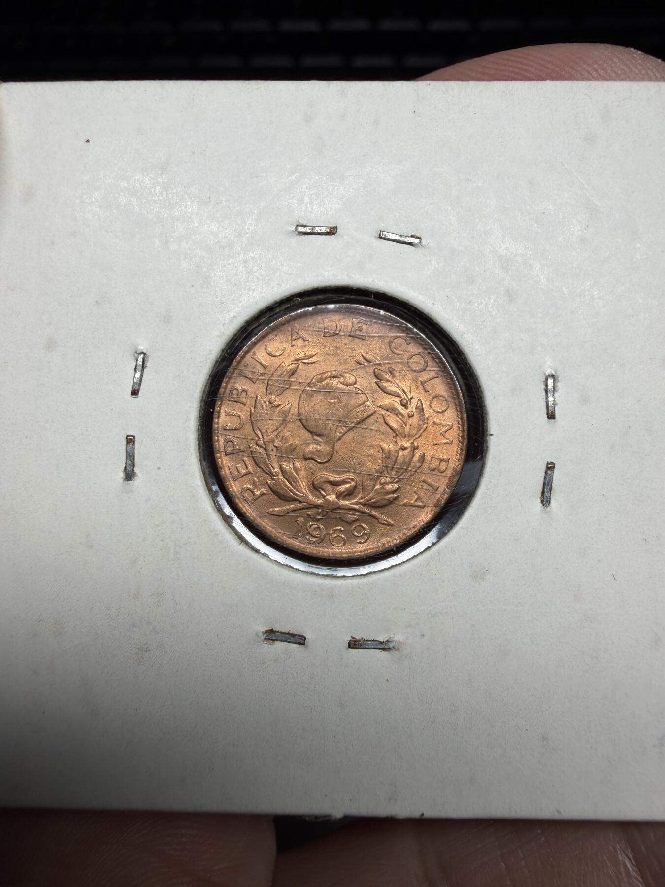 2025年集古藏今外币拍卖第十期-第6场—（总第286拍），可以寄存60天，满160元包邮。 1969年哥伦比亚一分