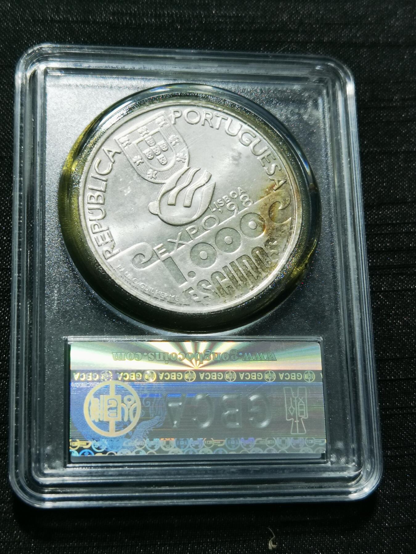天下钱庄专场欢迎参拍 葡萄牙1000埃斯库多银币