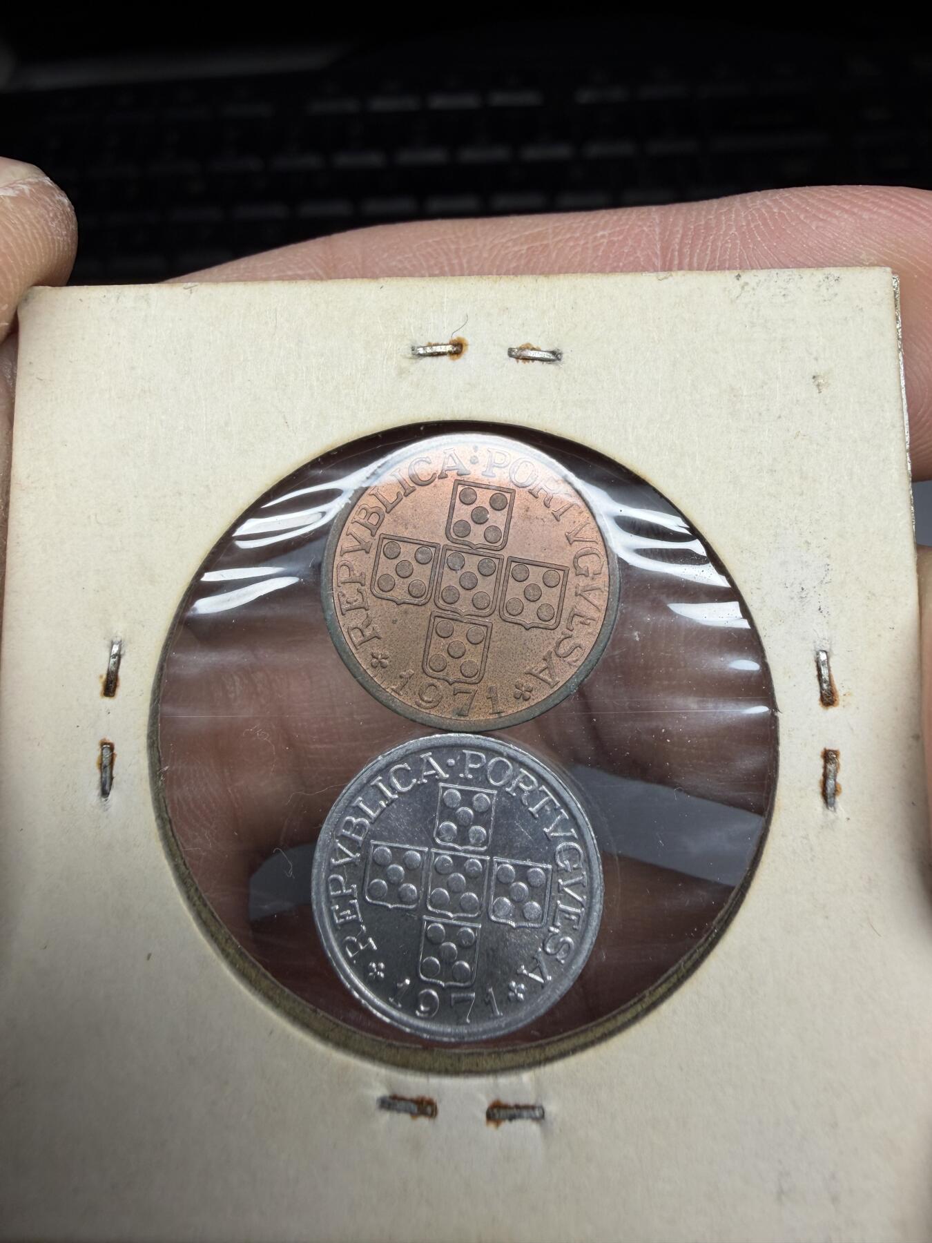 2025年集古藏今外币拍卖第十期-第6场—（总第286拍），可以寄存60天，满160元包邮。 1971年葡萄牙10分、20分2枚