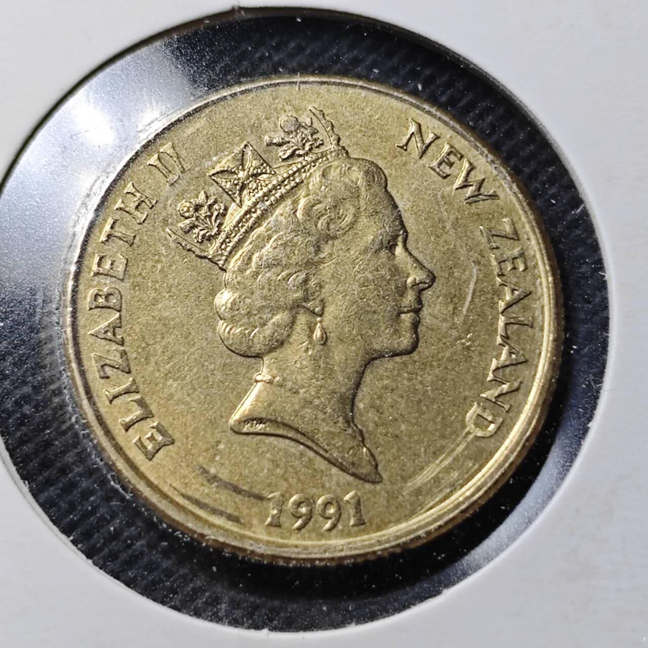 KK钱币收藏小铺  第369场  2月预留时间 周末发货  新西兰1元