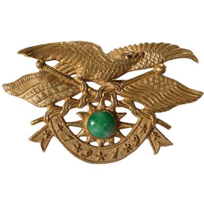 中新泰星2025年秋拍 徽章 纪念章及金银器专场 - 1919年北洋政府庆祝一战胜利纪念金质徽章一枚