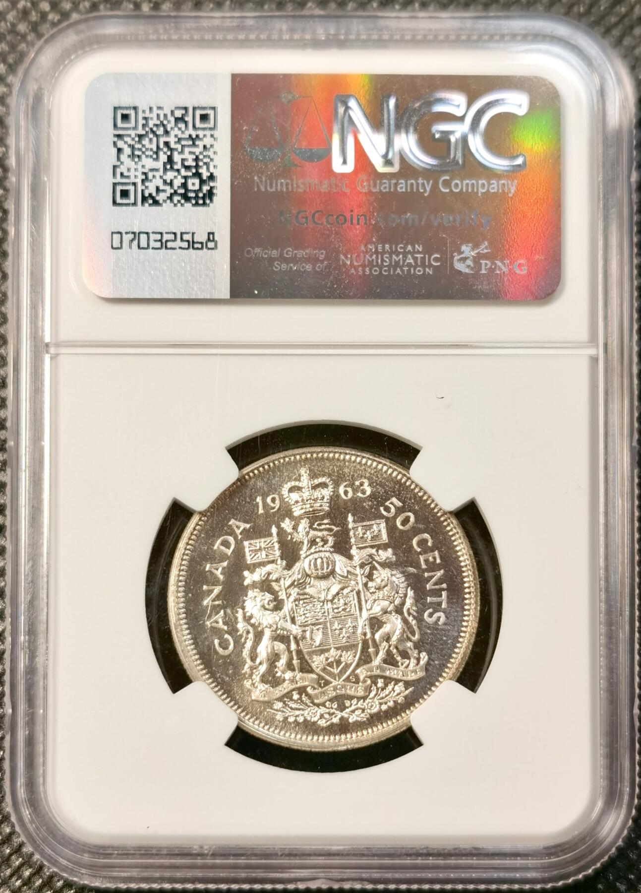 甄臻铺-世界币章拍卖（第39期）送拍享返佣金等优惠多多 NGC-PL66  加拿大50分 纹章银币