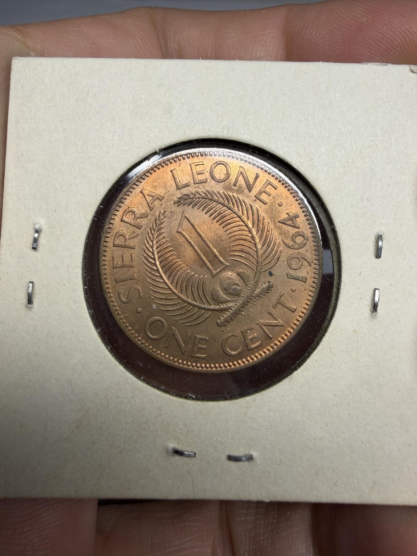 2025年集古藏今外币拍卖第十期-第6场—（总第286拍），可以寄存60天，满160元包邮。 1964年塞拉利昂1分