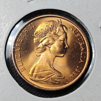 KK钱币收藏小铺  第369场  2月预留时间 周末发货 -  1984澳大利亚2分 拆卷品！