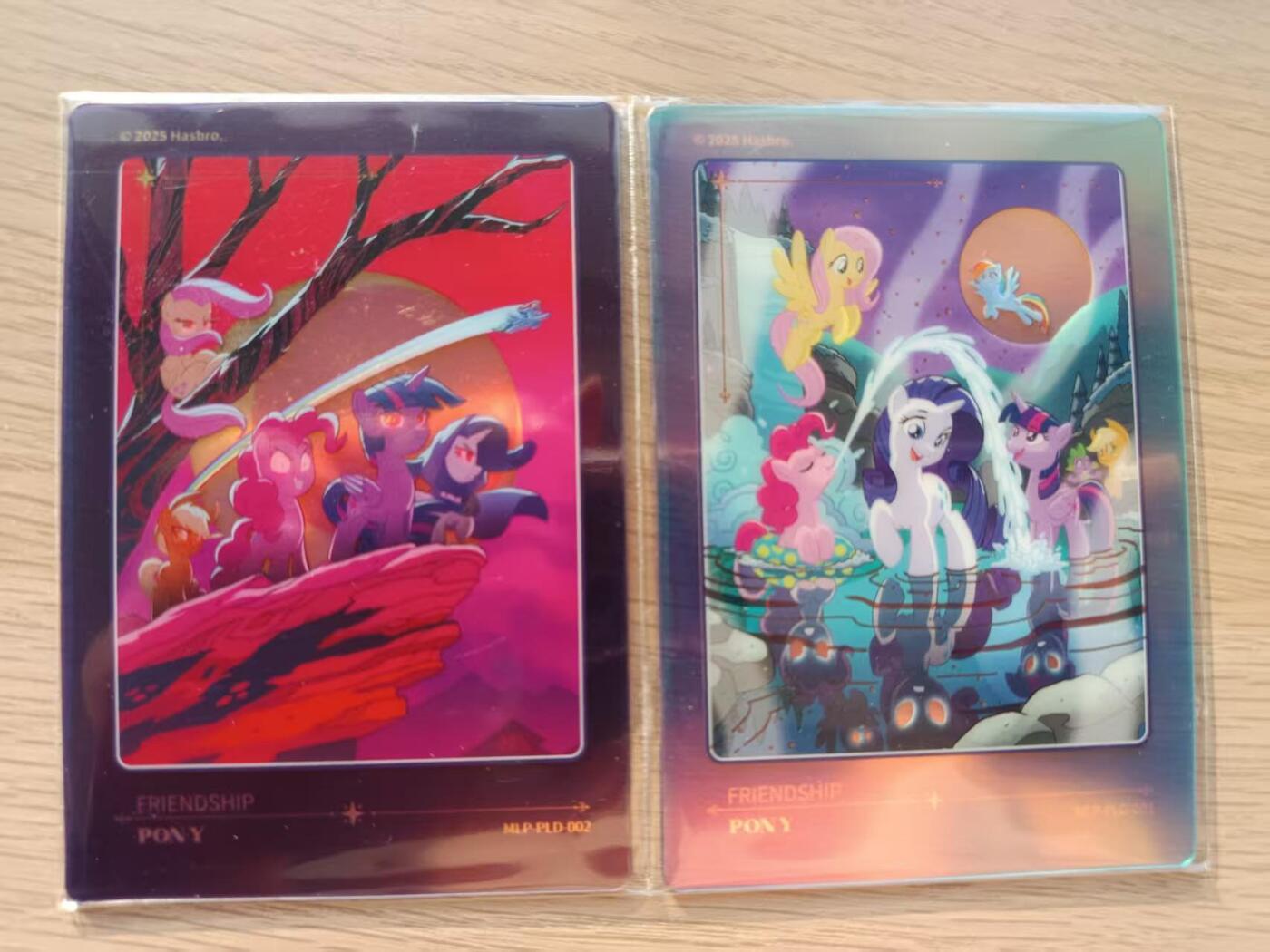 龙虎卡牌第六三场 （无佣金，周六结拍，欢迎送拍） 卡游小马宝莉 一对