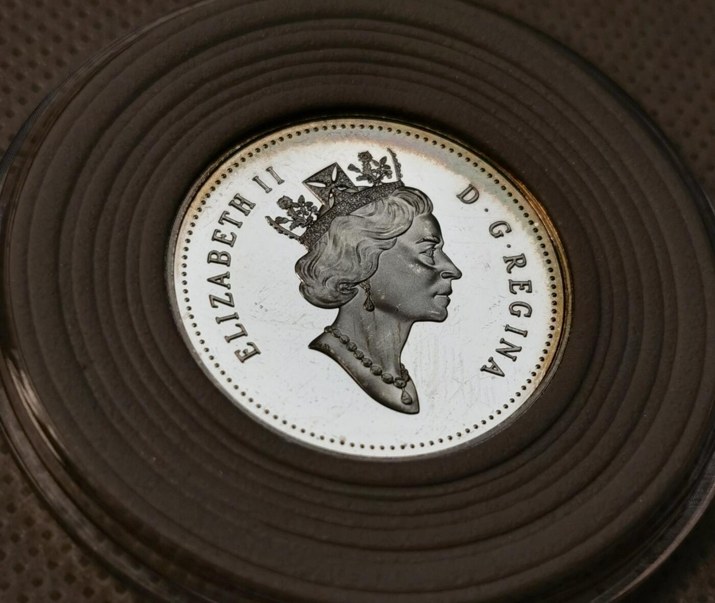 甄臻铺-世界币章拍卖（第39期）送拍享返佣金等优惠多多 加拿大北极海鹦 PF 精制 50分银币  1995 27.13mm 2.08mm 9.34g 925Ag