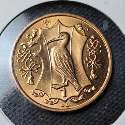 KK钱币收藏小铺  第369场  2月预留时间 周末发货 -  马恩岛1便士铜币 好品