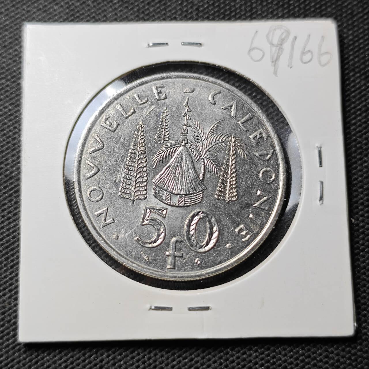 KK钱币收藏小铺  第369场  2月预留时间 周末发货  2001法属新喀里多尼亚50法郎