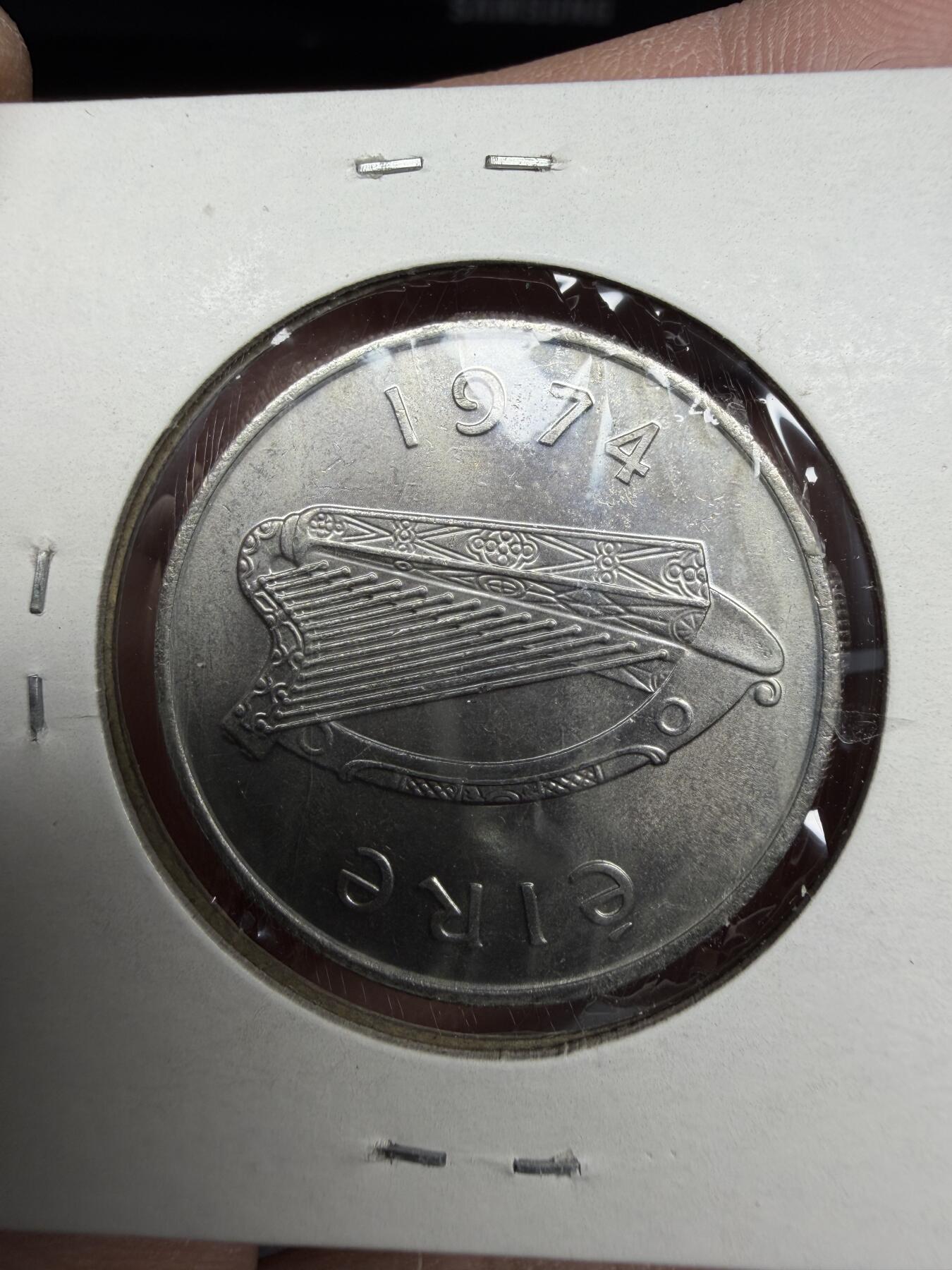 2025年集古藏今外币拍卖第十期-第6场—（总第286拍），可以寄存60天，满160元包邮。 1974年爱尔兰10便士