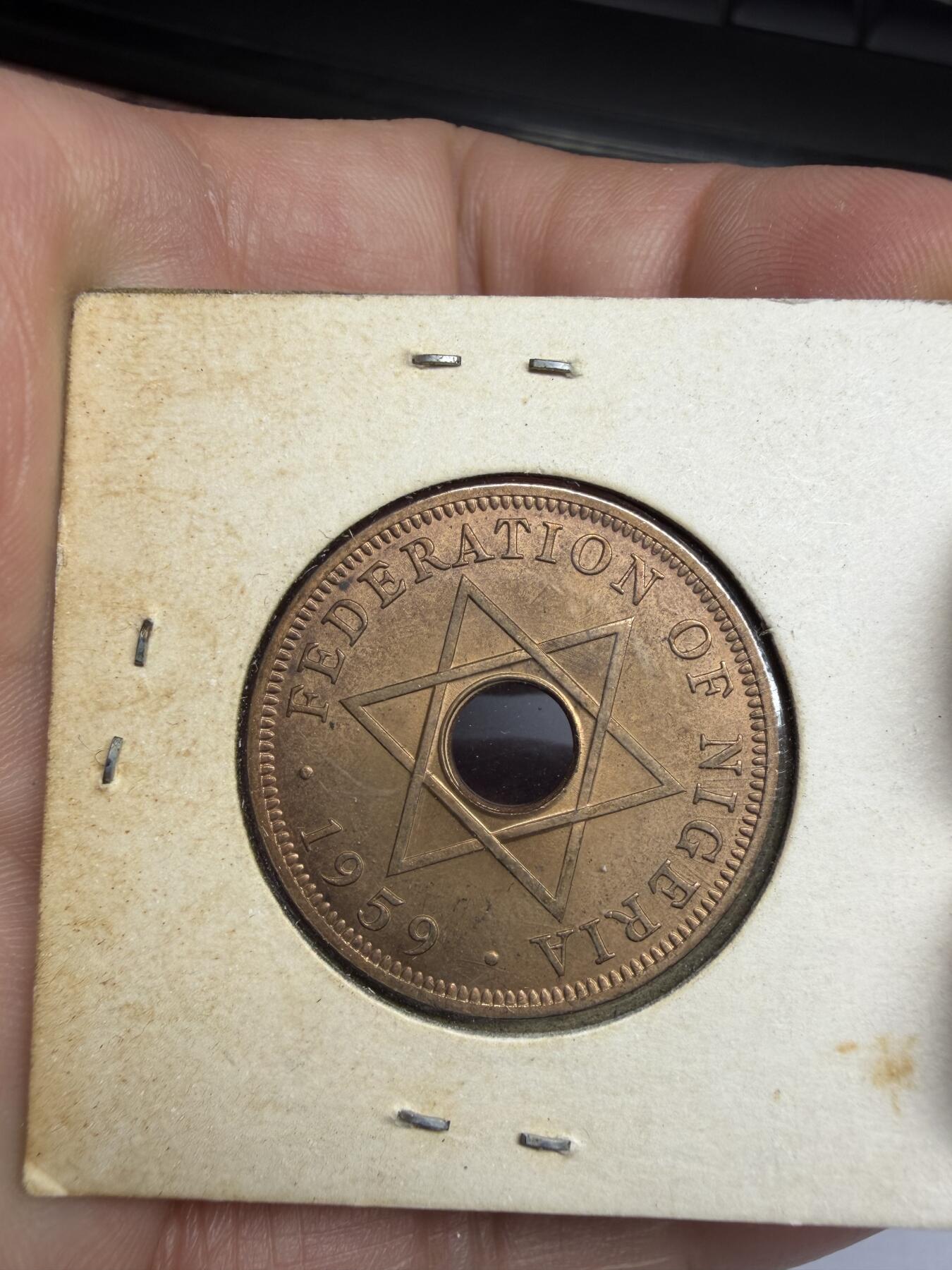 2025年集古藏今外币拍卖第十期-第6场—（总第286拍），可以寄存60天，满160元包邮。 1959年英属尼日利亚1便士