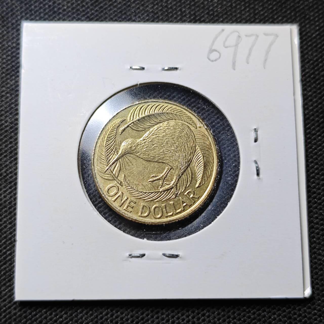 KK钱币收藏小铺  第369场  2月预留时间 周末发货  新西兰1元