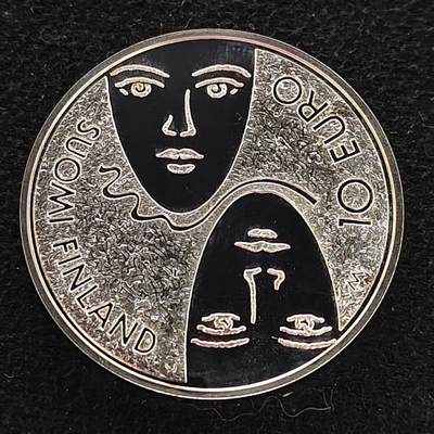 【全场包邮】纯粹捡漏拍477场（免费代拍第14场）调整中 - 芬兰2006年10欧元全民选举权100周年精制纪念银币