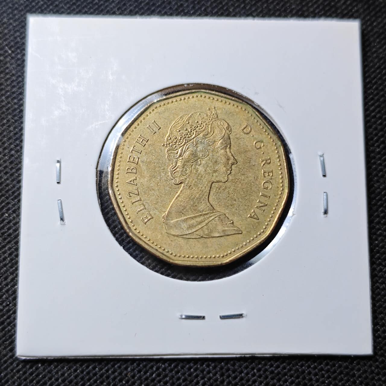 KK钱币收藏小铺  第369场  2月预留时间 周末发货  1988加拿大1元