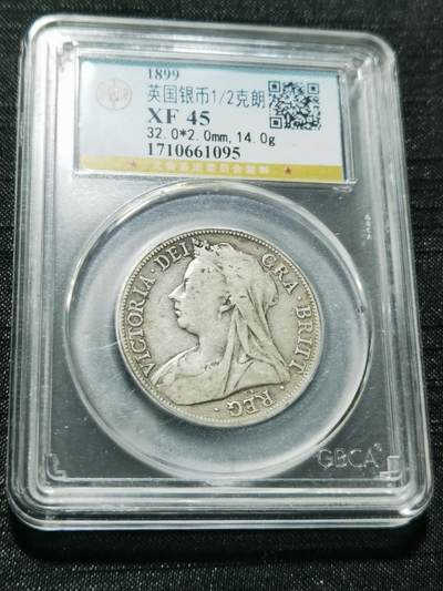 天下钱庄专场欢迎参拍 - 英国维多利亚披纱半克朗银币