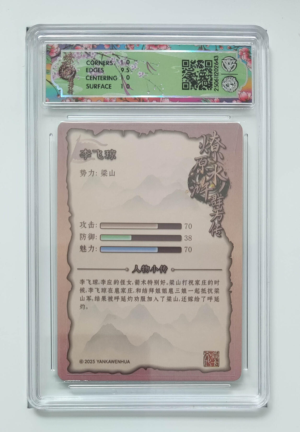 欢迎送拍、零成本上架，释放现金流，合理分配上拍卡品 【折光】玲姐 李飞琼 焱卡文化水浒群芳传（下）  分数：10p