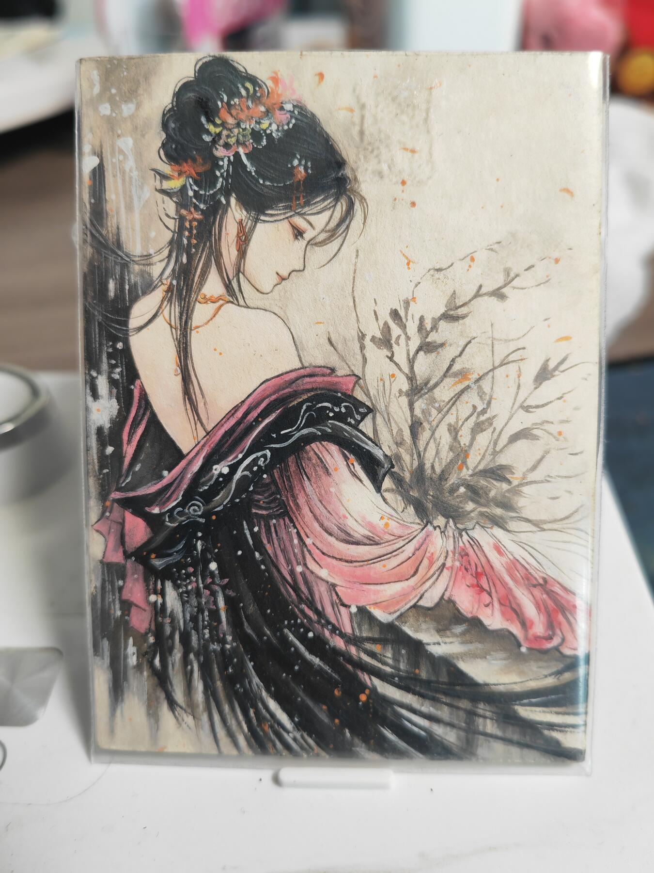 阳大大卡牌拍卖第82期（持续收拍品，周五晚上九点截拍，进群福利早知道） 【手绘卡】知名画师 毛毛雨 凝香