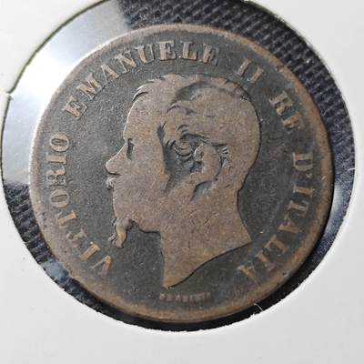 KK钱币收藏小铺  第369场  2月预留时间 周末发货 - 1861 意大利5分