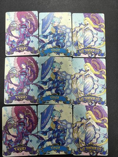 天玑星卡拍第137期《11.13周四截拍》持续收拍收评中 满赠卡需备注 驴歪歪卡牌 刀剑神域 彩闪 三宫 自制卡