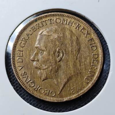 KK钱币收藏小铺  第369场  2月预留时间 周末发货 -  1921英国半便士铜币