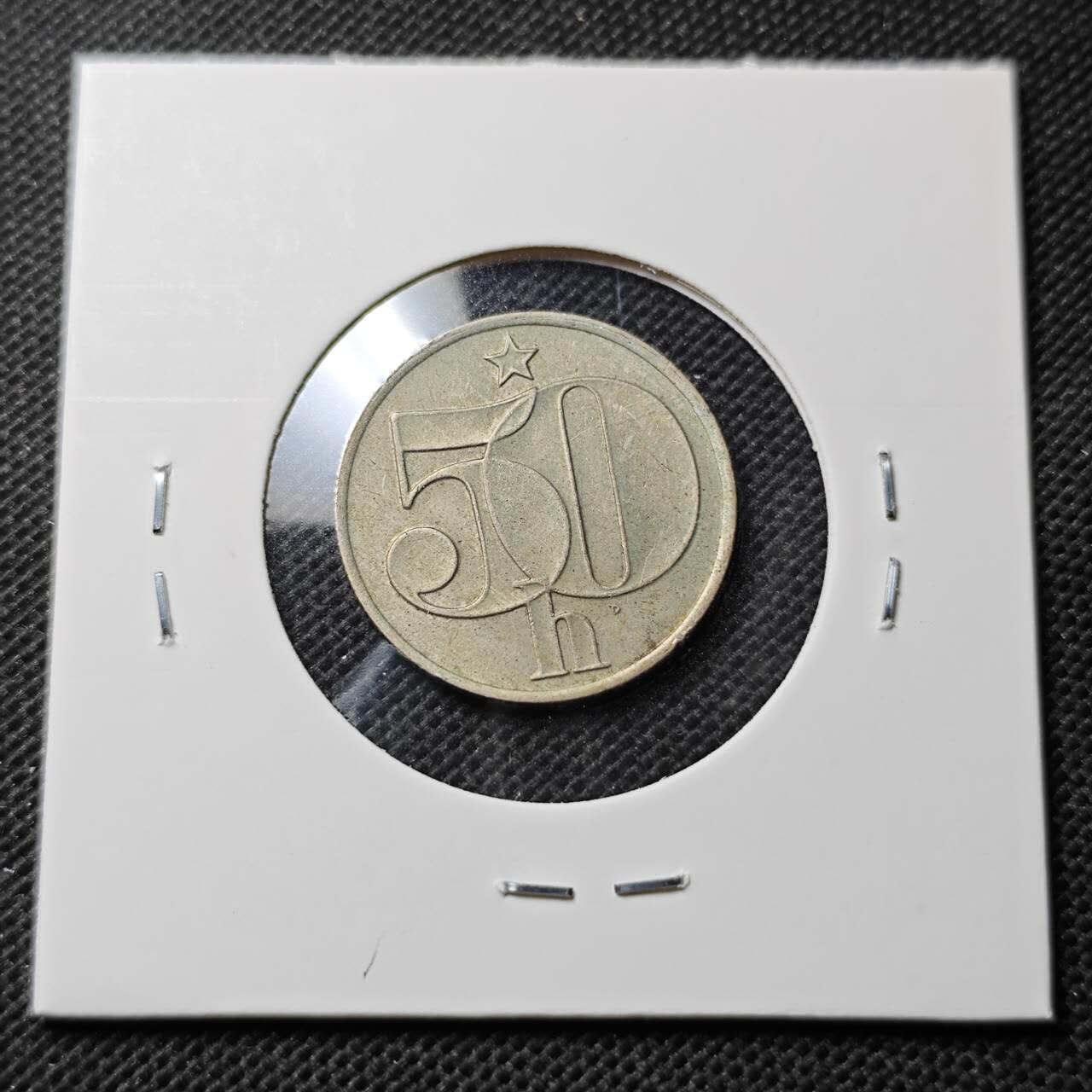 KK钱币收藏小铺  第369场  2月预留时间 周末发货  1983捷克斯洛伐克50赫勒