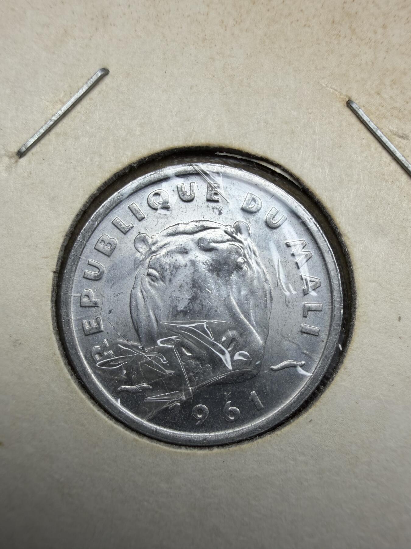 2025年集古藏今外币拍卖第十期-第6场—（总第286拍），可以寄存60天，满160元包邮。 1961年马里5分